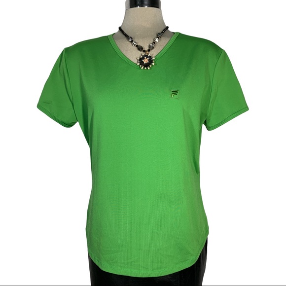 FILA Green Short Sleeves Size XL - Picture 5 of 8